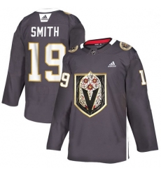 Vegas Golden Knights 19 Reilly Smith Gray Dia De Los Muertos Adidas Jersey