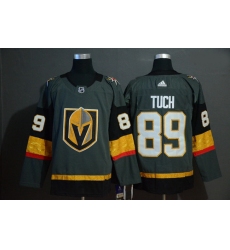 Vegas Golden Knights 89 Alex Tuch Gray With Special Glittery Logo Adidas Jersey