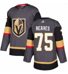 Youth Adidas Vegas Golden Knights 75 Ryan Reaves Authentic Gray Home NHL Jersey 