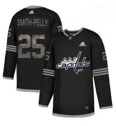 Mens Adidas Washington Capitals 25 Devante Smith Pelly Black 1 Authentic Classic Stitched NHL Jersey 