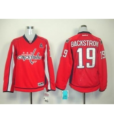 Women Washington Capitals #19 BACKSTROM red jerseys