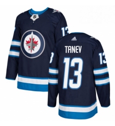 Youth Adidas Winnipeg Jets 13 Brandon Tanev Premier Navy Blue Home NHL Jersey 