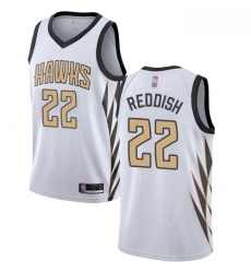 Hawks #22 Cam Reddish White Basketball Swingman City Edition 2018 19 Jersey