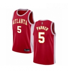 Youth Atlanta Hawks 5 Jabari Parker Swingman Red Basketball Jersey Statement Edition 