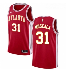 Youth Nike Atlanta Hawks 31 Mike Muscala Swingman Red NBA Jersey Statement Edition 