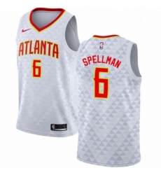 Youth Nike Atlanta Hawks 6 Omari Spellman Swingman White NBA Jersey Association Edition 