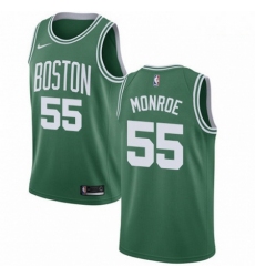 Mens Nike Boston Celtics 55 Greg Monroe Swingman GreenWhite No Road NBA Jersey Icon Edition 