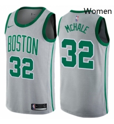 Womens Nike Boston Celtics 32 Kevin Mchale Swingman Gray NBA Jersey City Edition 