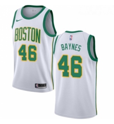 Womens Nike Boston Celtics 46 Aron Baynes Swingman White NBA Jersey City Edition 