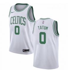 Youth Nike Boston Celtics 0 Jayson Tatum Swingman White NBA Jersey Association Edition 