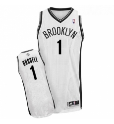 Womens Adidas Brooklyn Nets 1 DAngelo Russell Authentic White Home NBA Jersey