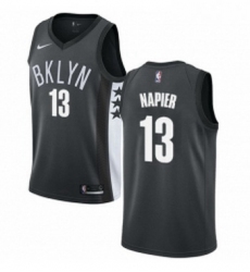 Womens Nike Brooklyn Nets 13 Shabazz Napier Swingman Gray NBA Jersey Statement Edition 