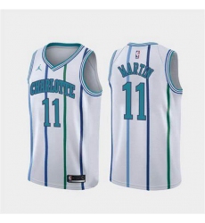 Men Cody Martin Charlotte Hornets Swingman White Strips Jersey