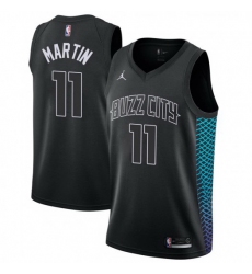 Men Nike Charlotte Hornets 11 Cody Martin Black NBA Jordan Swingman City Edition Jersey