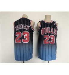 Men Chicago Bulls 23 Michael Jordan Balck Throwback Stitched Jersey