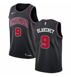 Womens Nike Chicago Bulls 9 Antonio Blakeney Swingman Black NBA Jersey Statement Edition 