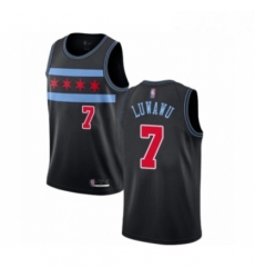 Youth Chicago Bulls 7 Timothe Luwawu Swingman Black Basketball Jersey City Edition 