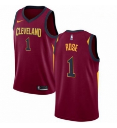 Mens Nike Cleveland Cavaliers 1 Derrick Rose Red Stitched NBA Swingman Jersey 