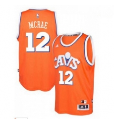 adidas Cleveland Cavaliers 12 Jordan McRae Orange Hardwood Classics Swingman Jersey 