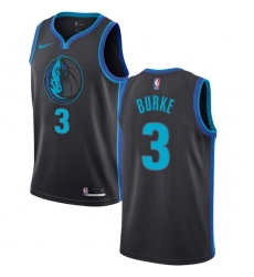 Men Nike Dallas Mavericks 3 Trey Burke Anthracite NBA Swingman City Edition 2018 19 Jersey