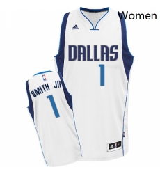 Womens Adidas Dallas Mavericks 1 Dennis Smith Jr Swingman White Home NBA Jersey