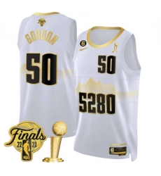 Men Denver Nuggets Aaron Gordon 2023 Finals and Champions Patch Jersey