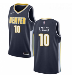 Womens Nike Denver Nuggets 10 Trey Lyles Swingman Navy Blue Road NBA Jersey Icon Edition 