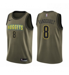 Youth Nike Denver Nuggets 8 Jarred Vanderbilt Swingman Green Salute to Service NBA Jerse