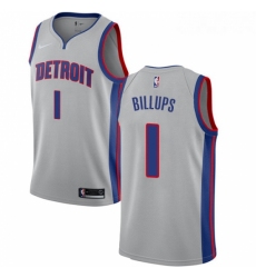 Youth Nike Detroit Pistons 1 Chauncey Billups Swingman Silver NBA Jersey Statement Edition