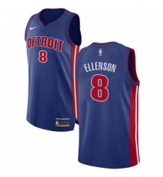 Youth Nike Detroit Pistons 8 Henry Ellenson Authentic Royal Blue Road NBA Jersey Icon Edition