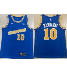 Men Golden State Warriors 10 Tim Hardaway Royal Stitched Jersey