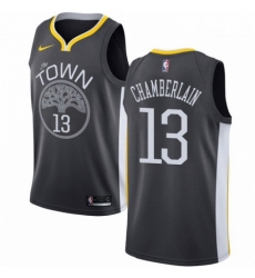 Mens Nike Golden State Warriors 13 Wilt Chamberlain Swingman Black Alternate NBA Jersey Statement Edition