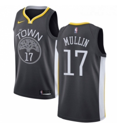 Womens Nike Golden State Warriors 17 Chris Mullin Swingman Black Alternate NBA Jersey Statement Edition