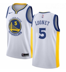 Womens Nike Golden State Warriors 5 Kevon Looney Authentic White Home NBA Jersey Association Edition