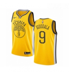 Womens Nike Golden State Warriors 9 Andre Iguodala Yellow Swingman Jersey Earned Edition