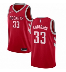 Mens Nike Houston Rockets 33 Ryan Anderson Swingman Red Road NBA Jersey Icon Edition