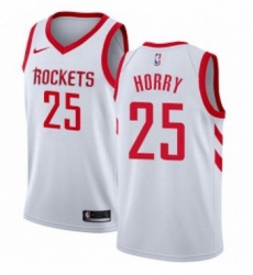 Womens Nike Houston Rockets 25 Robert Horry Authentic White Home NBA Jersey Association Edition