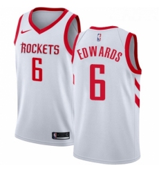 Womens Nike Houston Rockets 6 Vincent Edwards Swingman White NBA Jersey Association Edition 