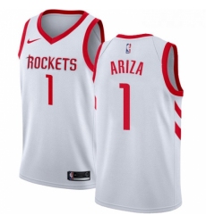 Youth Nike Houston Rockets 1 Trevor Ariza Swingman White Home NBA Jersey Association Edition