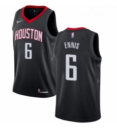 Youth Nike Houston Rockets 6 Tyler Ennis Authentic Black Alternate NBA Jersey Statement Edition 