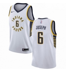 Mens Nike Indiana Pacers 6 Cory Joseph Authentic White NBA Jersey Association Edition 