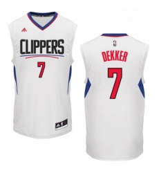 Youth Adidas Los Angeles Clippers 7 Sam Dekker Swingman White Home NBA Jersey 