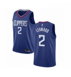 Youth Los Angeles Clippers 2 Kawhi Leonard Swingman Blue Basketball Jersey Icon Edition 