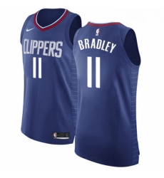 Youth Nike Los Angeles Clippers 11 Avery Bradley Authentic Blue Road NBA Jersey Icon Edition 