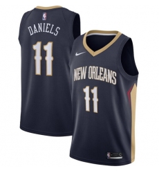 Men New Orleans Pelicans 11 Dyson Daniels Navy Icon Edition Stitched Jersey