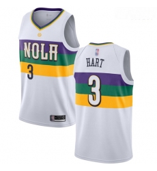 Pelicans #3 Josh Hart White Basketball Swingman City Edition 2018 19 Jersey