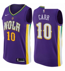 Youth Nike New Orleans Pelicans 10 Tony Carr Swingman Purple NBA Jersey City Edition 