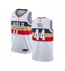 Youth Nike New Orleans Pelicans 44 Solomon Hill White Swingman Jersey Earned Edition