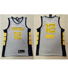 Grizzlies 12 Ja Morant Gray Nike Swingman Jersey