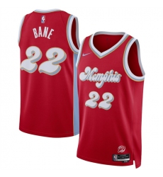 Men Memphis Grizzlies 22 Desmond Bane Red 2024 25 City Edition Stitched Basketball Jersey